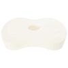 vidaXL Cuscino per Collo Bianco 53 x 35 x 11 cm Schiuma Memory