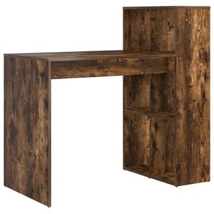 vidaXL Scrivania Rovere fum&eacute; Legno ingegnerizzato 108 x 55 x 103.5 cm