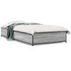 vidaXL Giroletto Grigio Sonoma 100x200 cm Legno Multistrato e Metallo