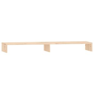 vidaXL Supporto per Monitor 100x27x10 cm in Legno Massello di Pino