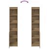 vidaXL Credenza Alta Rovere Artigianale 37,5x35x180 cm in Truciolato