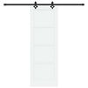 vidaXL Porta scorrevole ORKDAL Bianco 73,5 x 211 cm Pino massello