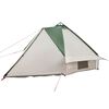 vidaXL Tenda Teepee con tetto Verde e Bianco 490 x 410 x 210 cm
