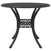 vidaXL Set da Pranzo per Giardino 7 pcs Nero 90 x 90 x 75 cm