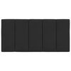 vidaXL Cuscino Testiera Hanko Nero 100 cm in Velluto