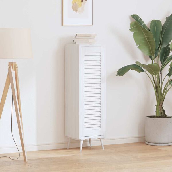 vidaXL Anta a Lamelle Bianca 99x29,5 cm