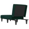 vidaXL Chaise Longue in Velluto Verde Scuro