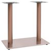 vidaXL Gamba per Tavolino da Bar Ottone 70x40x72 cm in Acciaio Inox