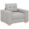 vidaXL Divano Sedia Grigio Nuvola 100x78x80 cm in Tessuto