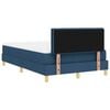 vidaXL Letto a Sorgente LED con materasso Blu 120 x 200 cm Tessuto