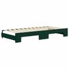 vidaXL Divano Letto Estraibile Materassi Verde Scuro 90x200 Velluto
