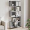 vidaXL Libreria Grigio Sonoma 72x28x172 cm in Legno Multistrato