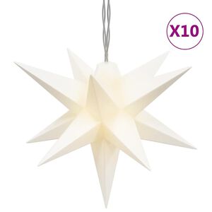 vidaXL Luci di Natale 10 LED Bianche 10 cm