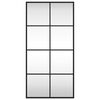vidaXL Specchio da Parete Nero 40x80 cm Rettangolare in Ferro