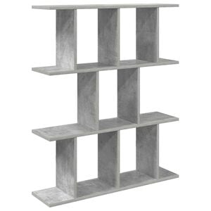 vidaXL Scaffale da parete Grigio Cemento 102 x 20 x 96 cm