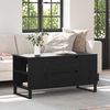 vidaXL Tavolino da salotto Rovere Nero 102 x 44,5 x 50 cm