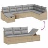 vidaXL Set di divani con cuscino 8 pcs polyrattan