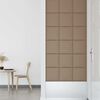 vidaXL Pannelli Murali 12 pz Cappuccino 30x30 cm Similpelle 1,08 m&sup2;