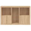 vidaXL Credenza con Luci LED Rovere Sonoma 162x37x100 cm