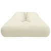 vidaXL Cuscino per Pallet Crema 120x40x12 cm in Tessuto