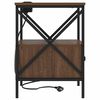 vidaXL Armadio da Notte Rovere Marrone 41,5 x 40,5 x 55 cm