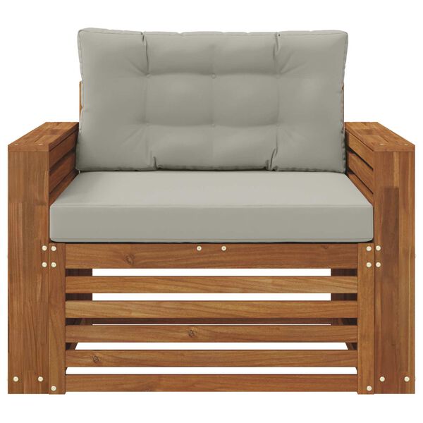 vidaXL Set di divani da esterno Legno di Acacia Massello e Poliestere