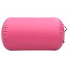 vidaXL Rullo da Ginnastica Gonfiabile con Pompa 100x60 cm in PVC Rosa