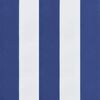 vidaXL Cuscini Panca Giardino 2pz Righe Bianche Blu 200x50x7cm Tessuto