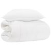 vidaXL Set di Piumoni 2 pz 135 x 200 cm Tutte le stagioni Bamb&ugrave; Bianco