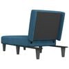vidaXL Chaise Longue in Velluto Blu