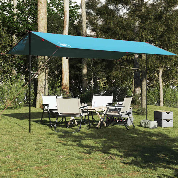 vidaXL Telone da Campeggio Blu 500x294 cm Impermeabile
