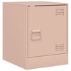 vidaXL Comodino Rosa 34,5x39x44 cm in Acciaio