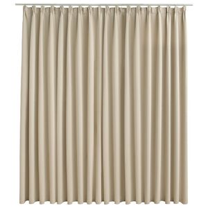 vidaXL Tenda Oscurante con Ganci Beige 290x245 cm