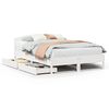 vidaXL Letto senza Materasso Bianco 150x200 cm Legno Massello di Pino