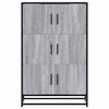 vidaXL Credenza Grigio Sonoma 68x35x106,5 cm Legno Multistrato Metallo