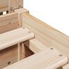 vidaXL Letto senza Materasso 200x200 cm in Legno Massello di Pino