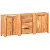 vidaXL Credenza con 3 Cassetti e 4 Ante in Legno Massello di Acacia