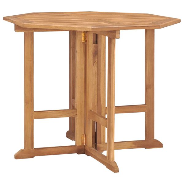vidaXL Set da Pranzo da Giardino 5 pz Pieghevole in Massello di Teak