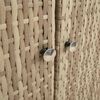 vidaXL Armadio con lo scaffale Beige 100 x 36 x 102 cm Rattan