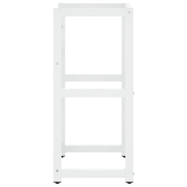 vidaXL Struttura per Lavabo da Bagno Bianca 40x38x83 cm in Ferro