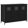 vidaXL Credenza Rovere Nero 100 x 35 x 70 cm Legno ingegnerizzato