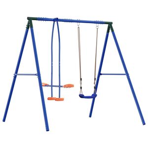 vidaXL Blu, Verde, Arancione Acciaio e Plastica