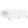 vidaXL Struttura del letto Bianco 200 x 200 cm Pelle sintetica
