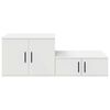 vidaXL Armadio 2 pcs Bianco 103 x 41 x 40 cm Legno multistrato