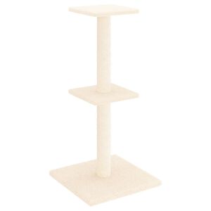 vidaXL Albero per Gatti con Tiragraffi in Sisal Crema 73 cm