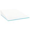 vidaXL Cuscino a Wedge Tinta unita Bianco 69 x 64 x 19 cm