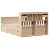 vidaXL Letto Libreria senza Materasso 140x200 cm in Legno di Pino