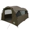 vidaXL Tenda Familiare a Tunnel per 6 Persone Marrone Impermeabile