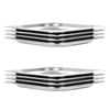 vidaXL Contenitori Gastronorm 8 pz GN 1/2 20 mm in Acciaio Inox