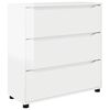 vidaXL Armadio Bianco Lucido 80 x 31 x 81 cm Legno multistrato
